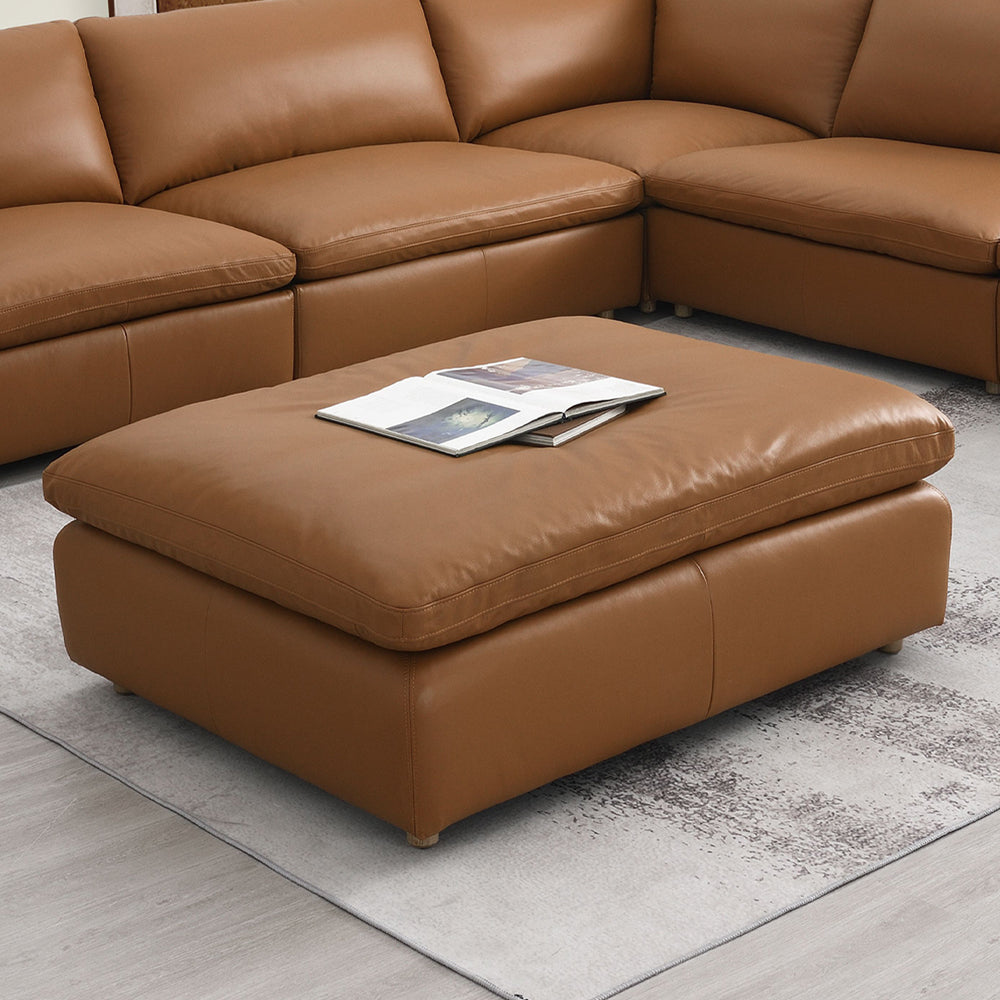ACME Brighton Ottoman – front view – Lusso Furniture Miami