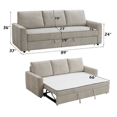 ACME Leira Sleeper Sofa – close-up – Lusso Furniture Miami