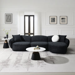 ACME Lucifer Sectional Sofa – front view – Lusso Furniture Miami