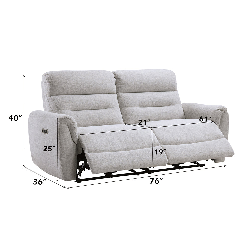 ACME Eastre Power Motion Sofa – top view – Lusso Furniture Miami