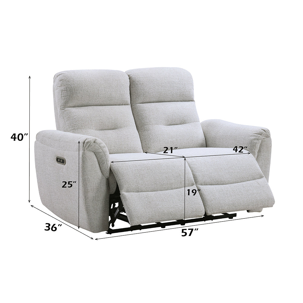 ACME Eastre Power Motion Loveseat – top view – Lusso Furniture Miami