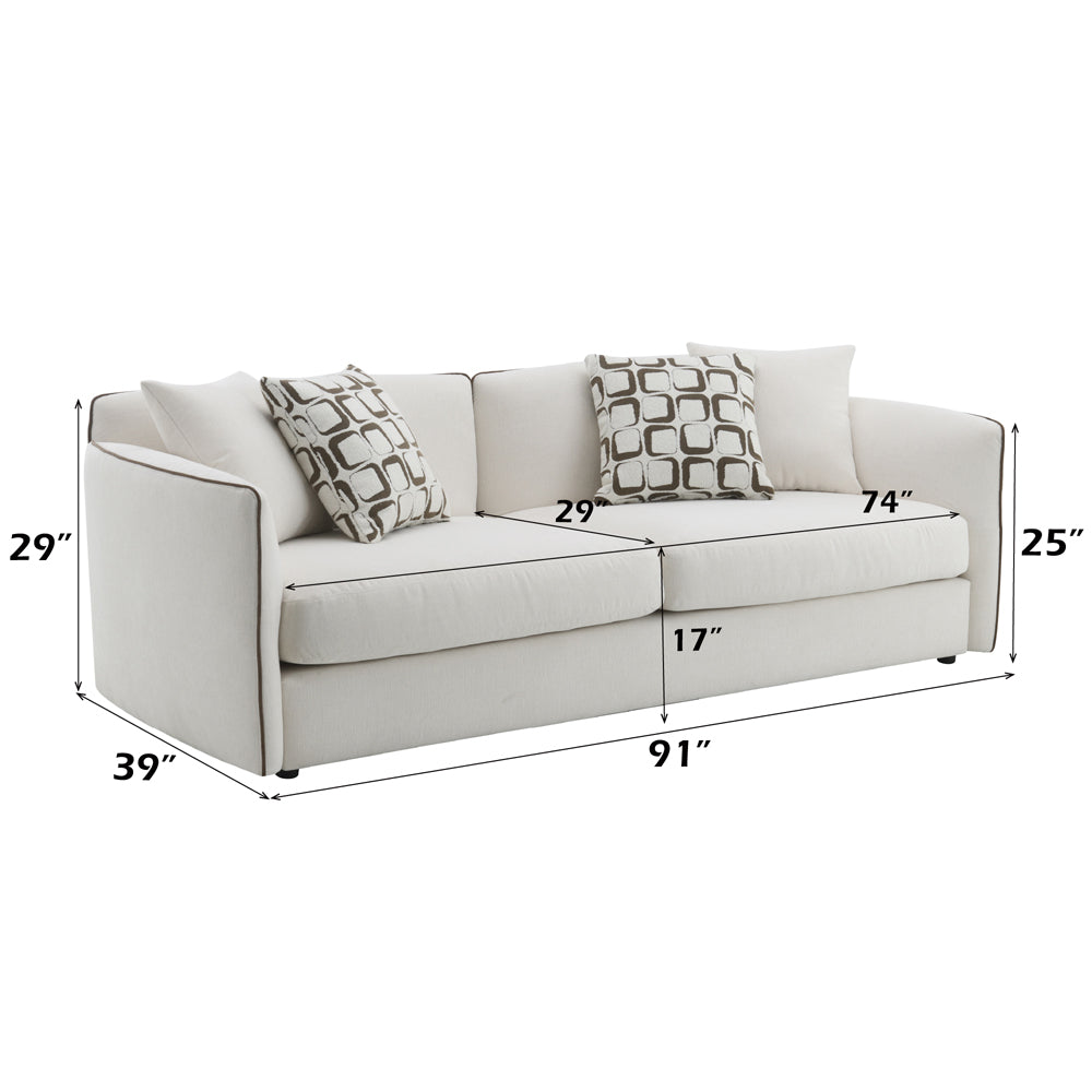 ACME Yolanda Sofa – close-up – Lusso Furniture Miami