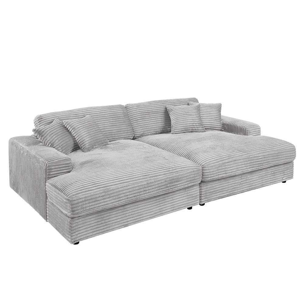 ACME Hilde Sectional Sofa – angle view – Lusso Furniture Miami