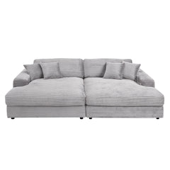 ACME Hilde Sectional Sofa – side view – Lusso Furniture Miami