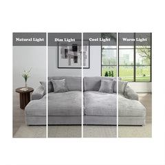 ACME Hilde Sectional Sofa – close-up – Lusso Furniture Miami