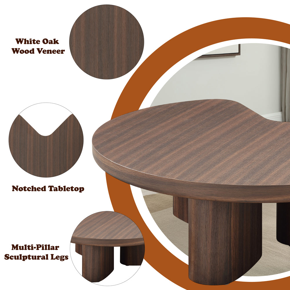 ACME Yoab Coffee Table – top view – Lusso Furniture Miami