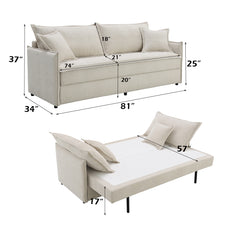 ACME Elisea Sleeper Sofa – alternate view – Lusso Furniture Miami
