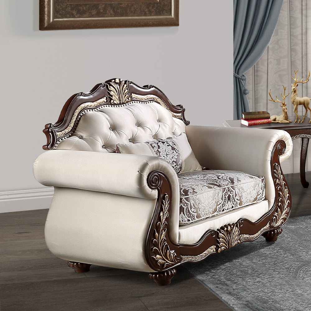 ACME Pierce Accent Chair – front view – Lusso Furniture Miami