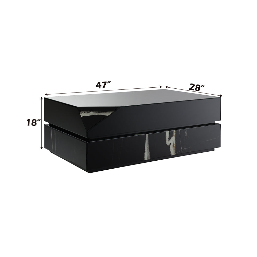 ACME Drisana Coffee Table – back view – Lusso Furniture Miami