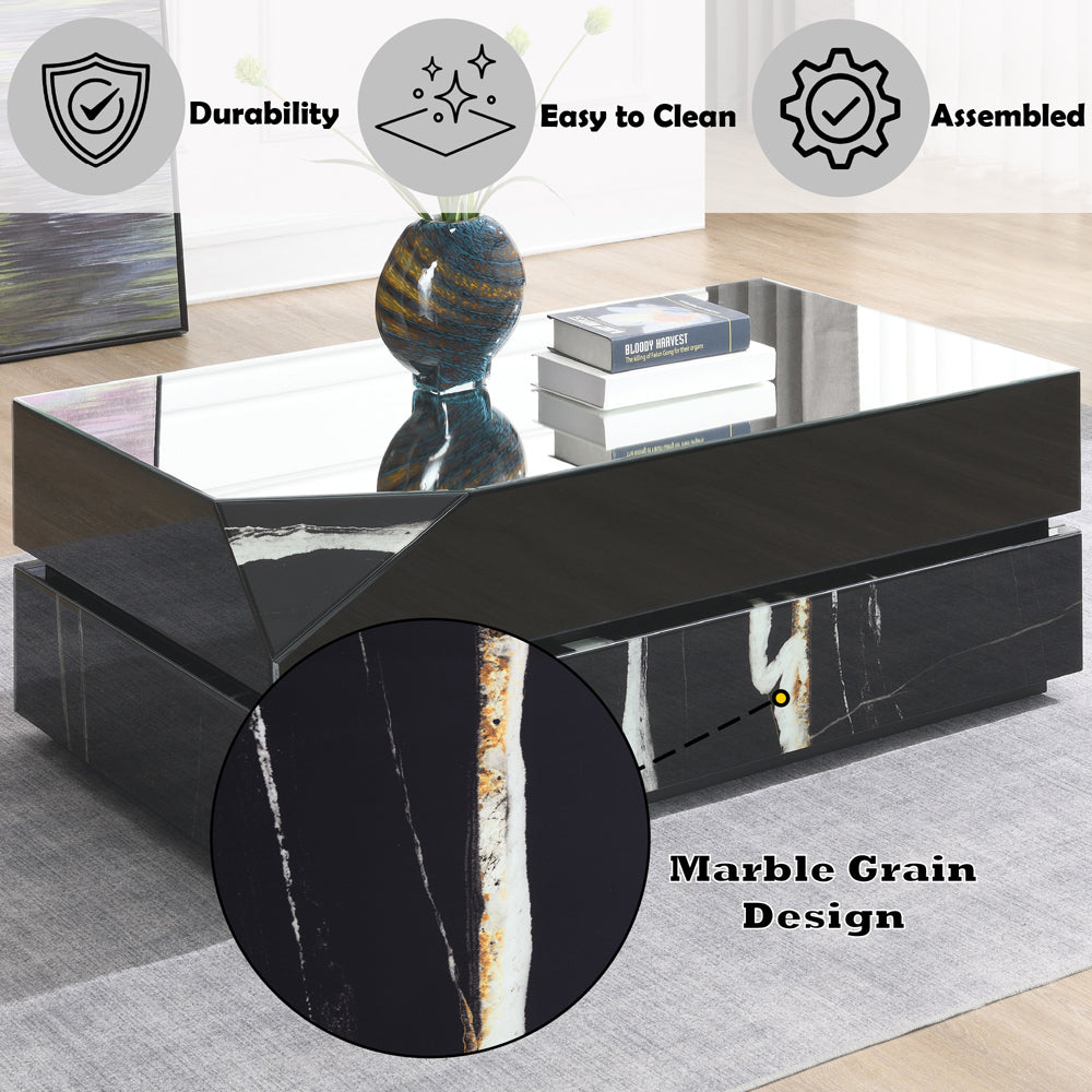 ACME Drisana Coffee Table – top view – Lusso Furniture Miami