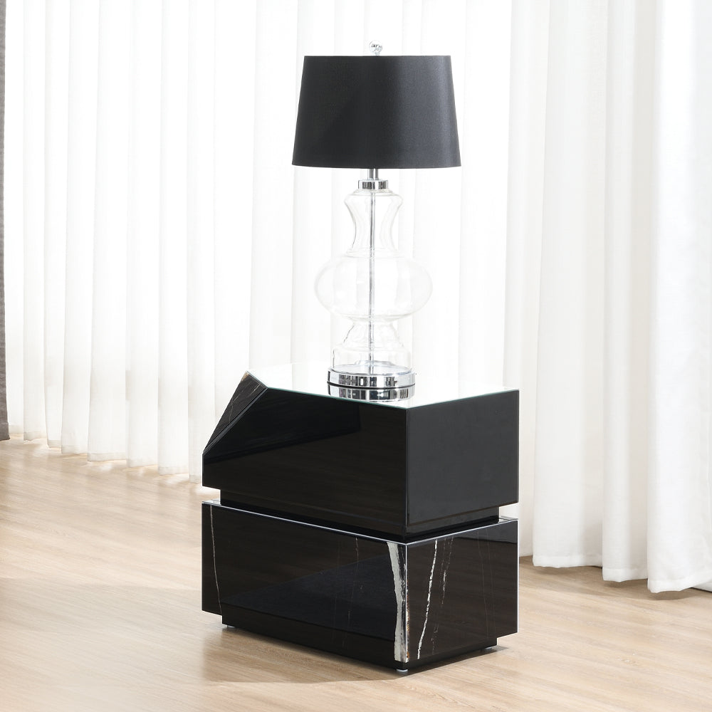 ACME Drisana End Table – front view – Lusso Furniture Miami