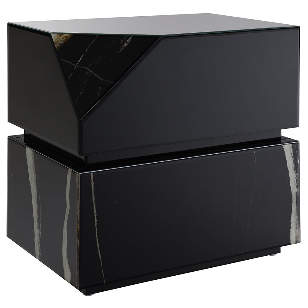 ACME Drisana End Table – angle view – Lusso Furniture Miami