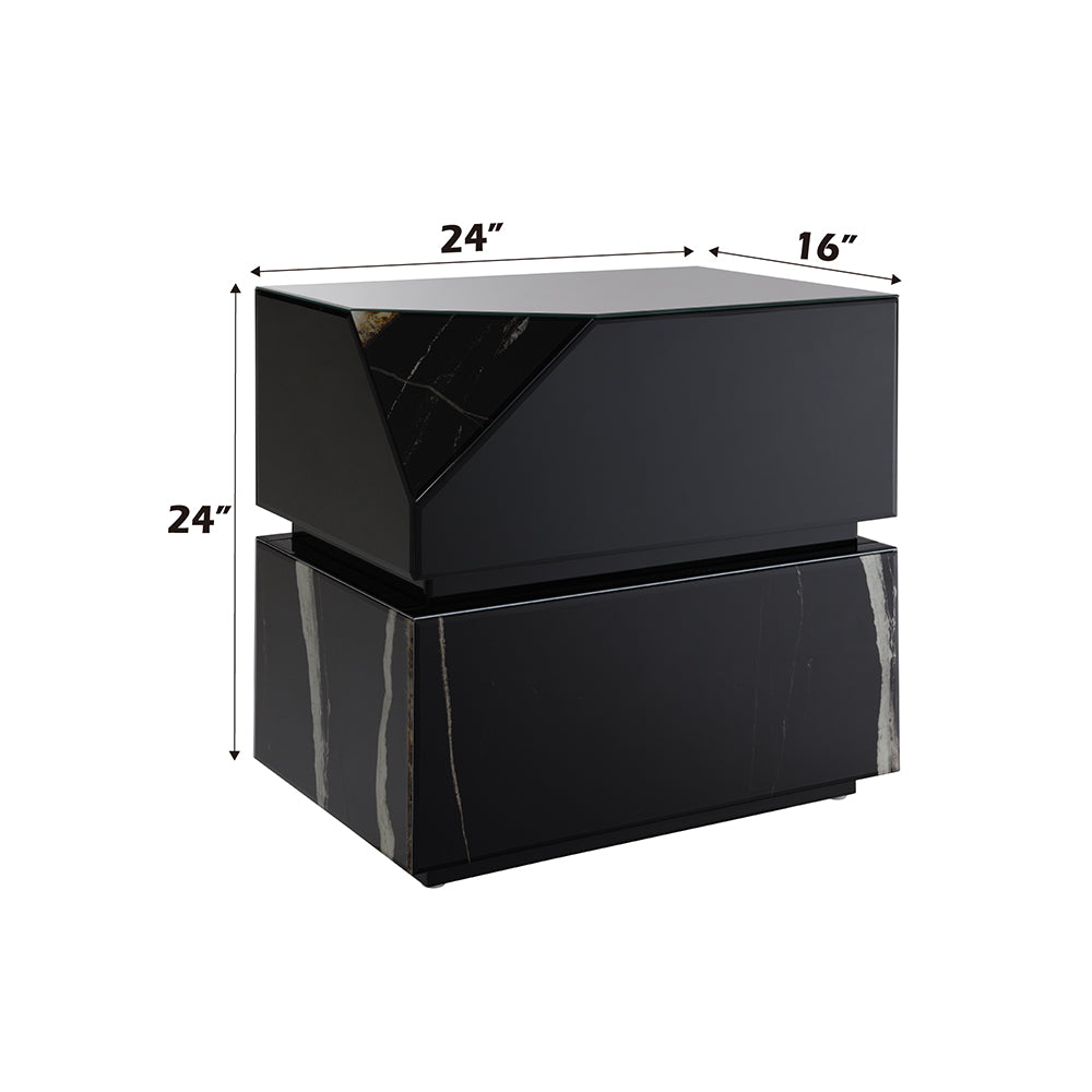 ACME Drisana End Table – top view – Lusso Furniture Miami