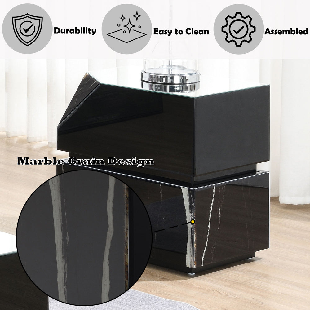 ACME Drisana End Table – close-up – Lusso Furniture Miami
