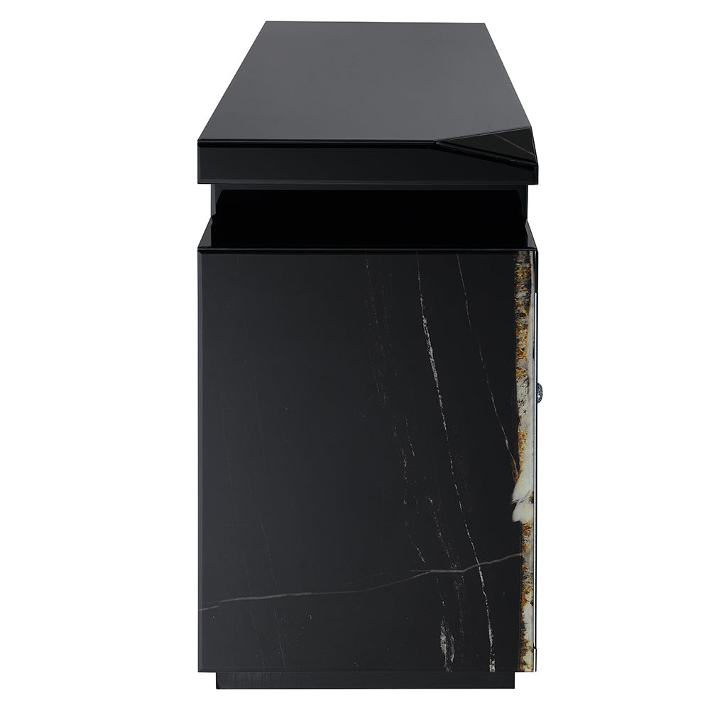 ACME Drisana TV Stand with Fireplace – detail – Lusso Furniture Miami