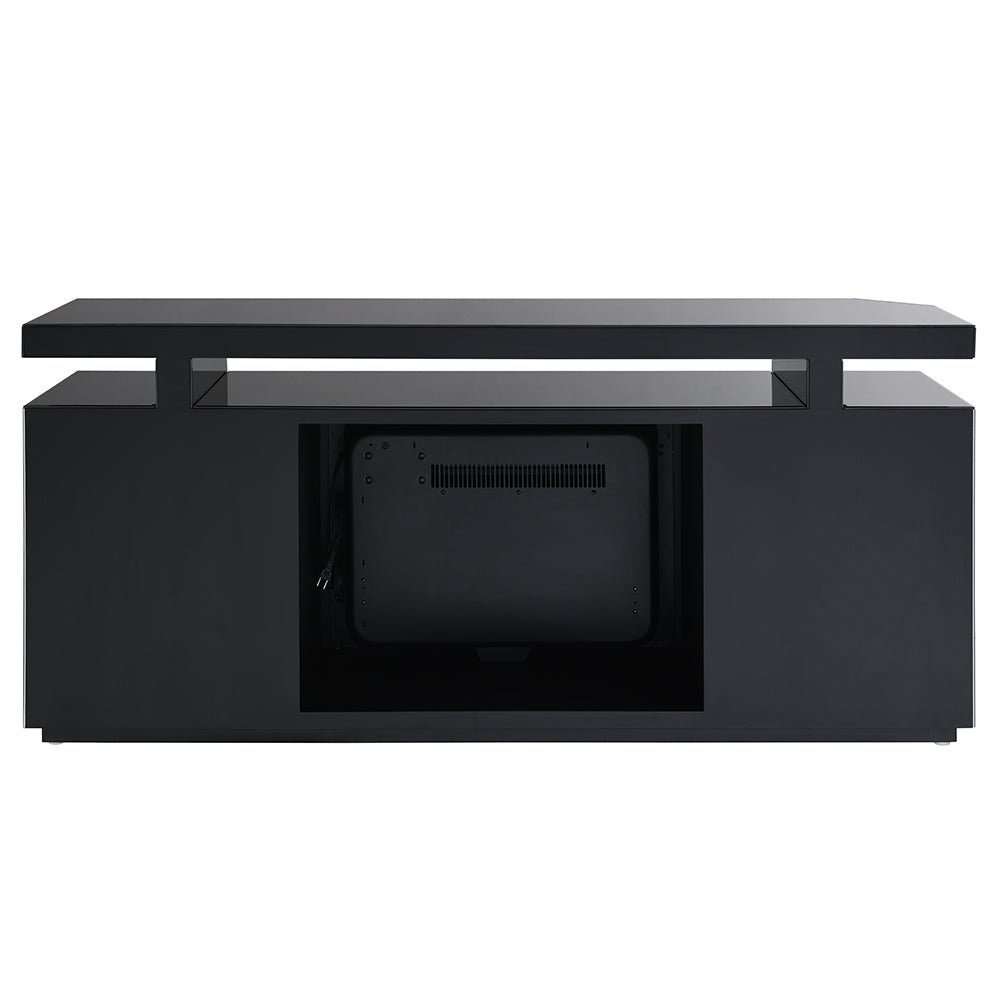 ACME Drisana TV Stand with Fireplace – room setting – Lusso Furniture Miami