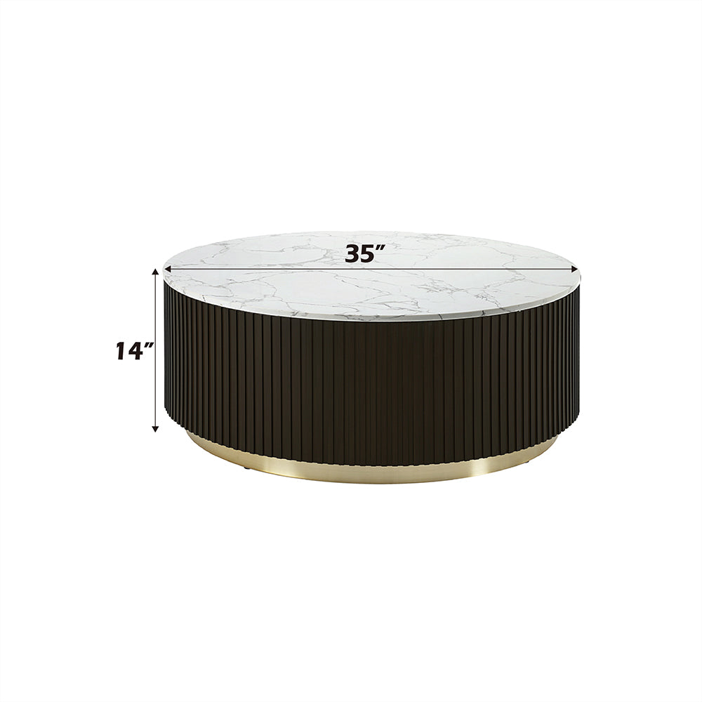 ACME Clayten Coffee Table – room setting – Lusso Furniture Miami