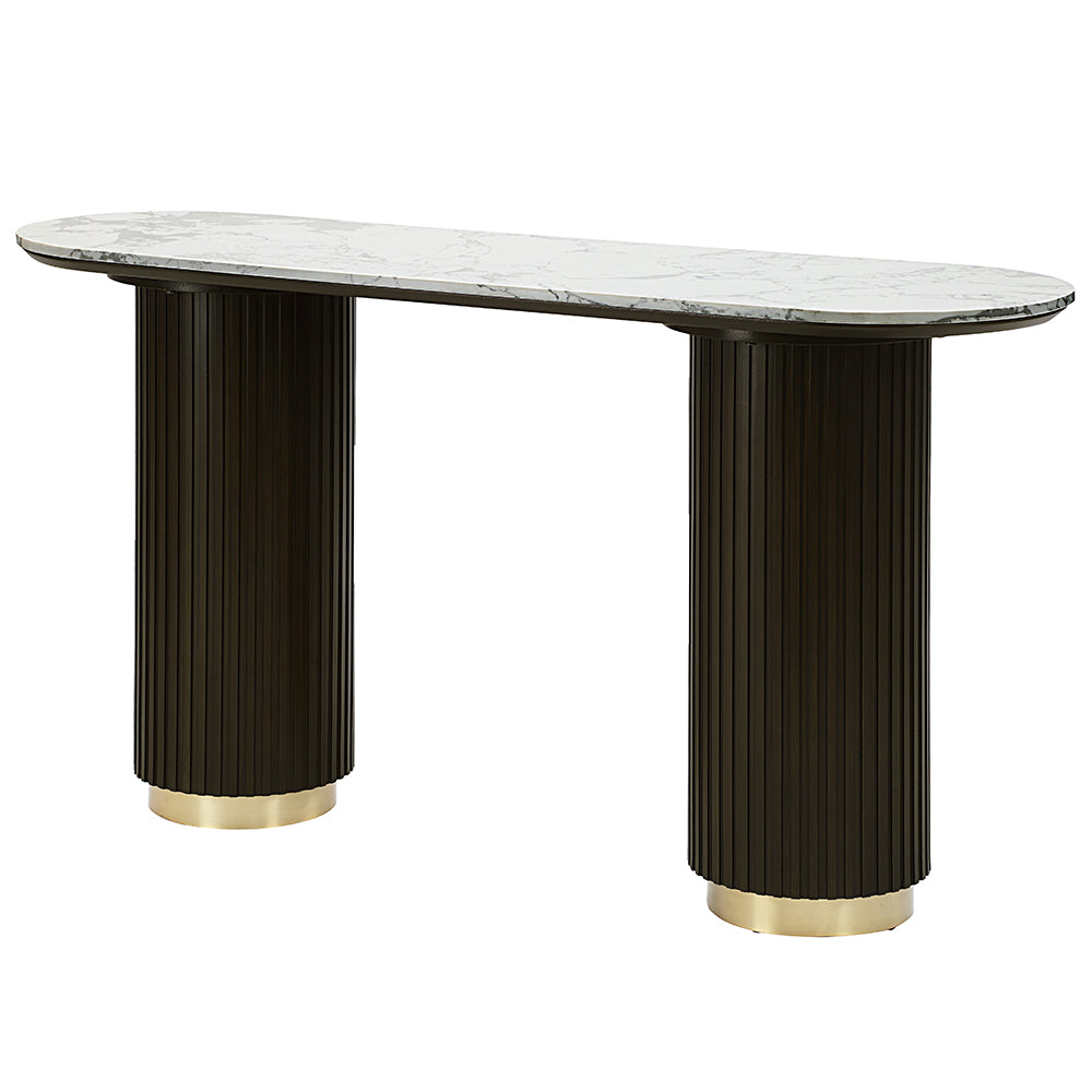 ACME Clayten Sofa Table – side view – Lusso Furniture Miami