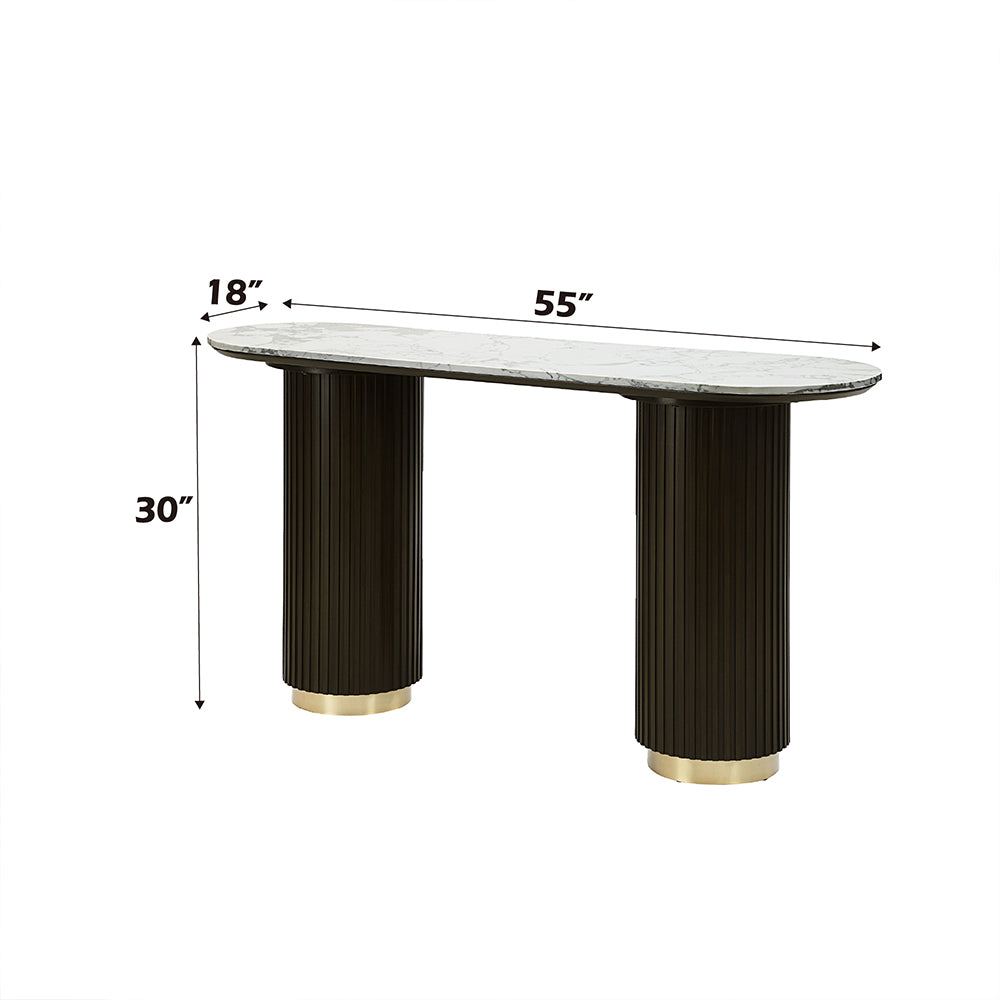 ACME Clayten Sofa Table – room setting – Lusso Furniture Miami