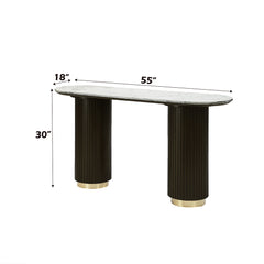 ACME Clayten Sofa Table – room setting – Lusso Furniture Miami