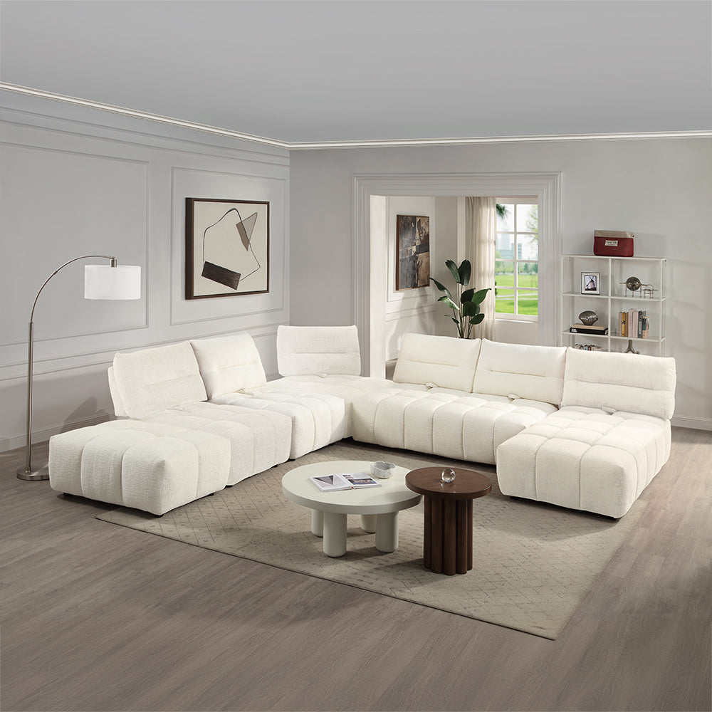 ACME Loanna Modular Armless Chair – front view – Lusso Furniture Miami