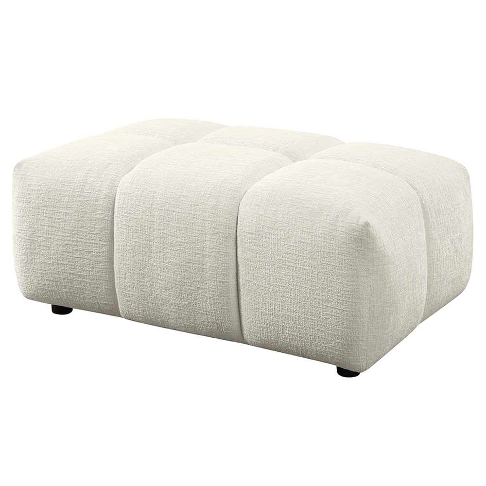 ACME Loanna Ottoman – angle view – Lusso Furniture Miami