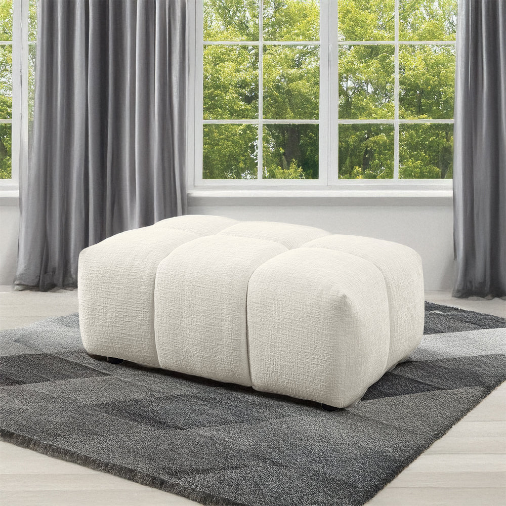 ACME Loanna Ottoman – front view – Lusso Furniture Miami