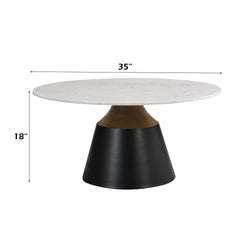 ACME Jaramillo Coffee Table – back view – Lusso Furniture Miami