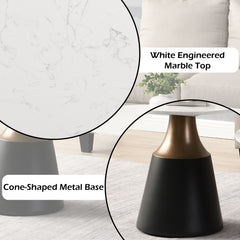 ACME Jaramillo End Table – top view – Lusso Furniture Miami