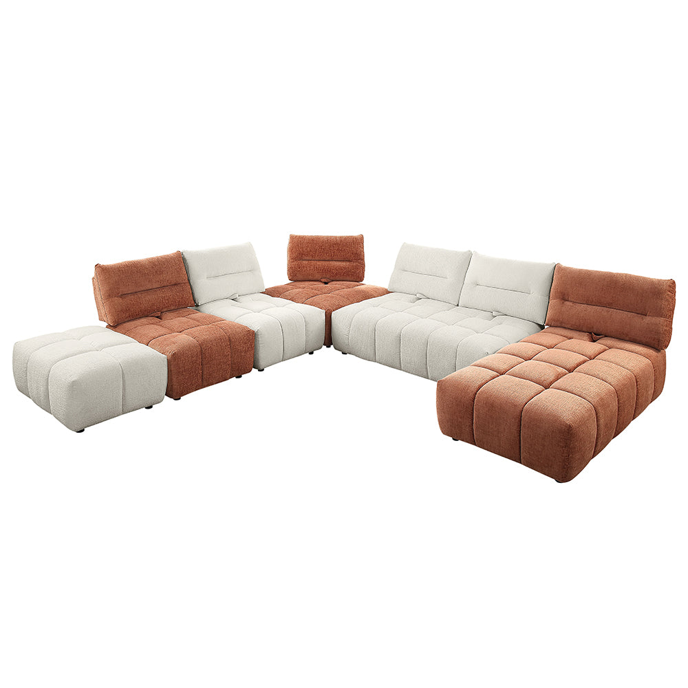 ACME Loanna Modular Chaise – back view – Lusso Furniture Miami