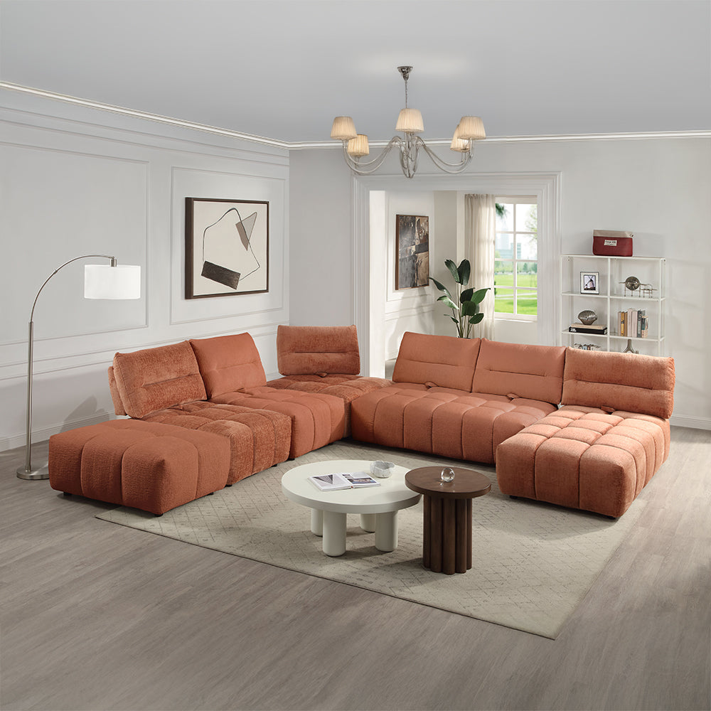 ACME Loanna Modular Chaise – view 11 – Lusso Furniture Miami
