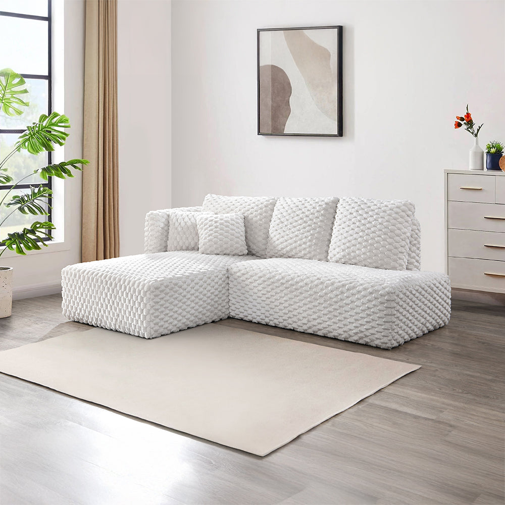 ACME Manya Sectional Sofa – front view – Lusso Furniture Miami