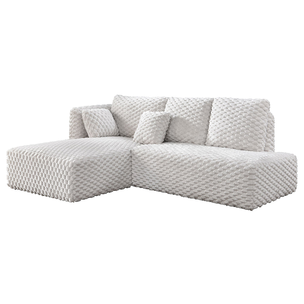 ACME Manya Sectional Sofa – angle view – Lusso Furniture Miami