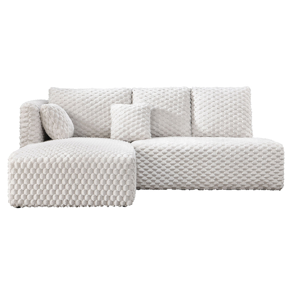 ACME Manya Sectional Sofa – side view – Lusso Furniture Miami