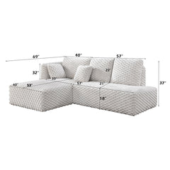 ACME Manya Sectional Sofa – top view – Lusso Furniture Miami