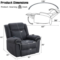 ACME Domana Power Lift Recliner – view 15 – Lusso Furniture Miami