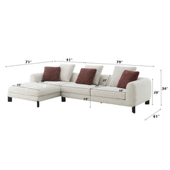 ACME Mardi Sectional Sofa – alternate view – Lusso Furniture Miami