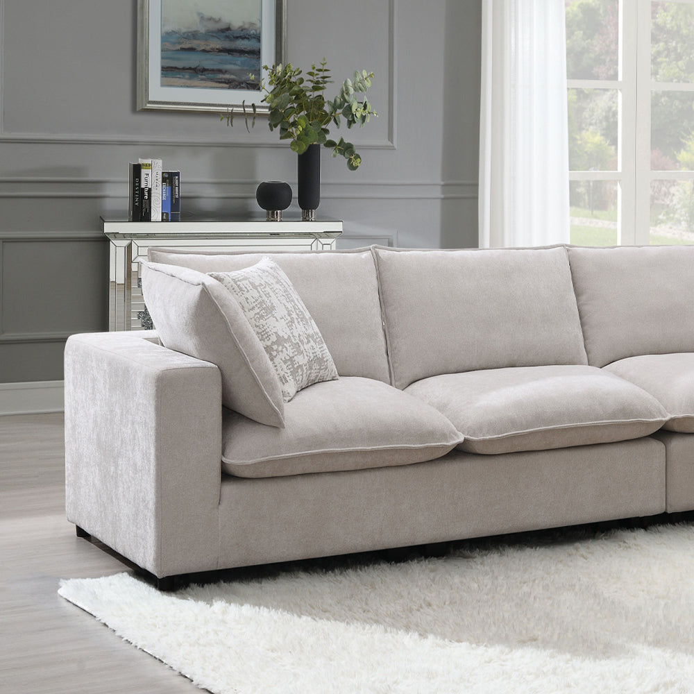 ACME Marisa Modular Left Facing Loveseat – front view – Lusso Furniture Miami
