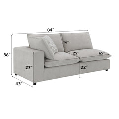 ACME Marisa Modular Left Facing Loveseat – view 19 – Lusso Furniture Miami