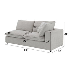 ACME Marisa Modular Right Facing Loveseat – view 12 – Lusso Furniture Miami