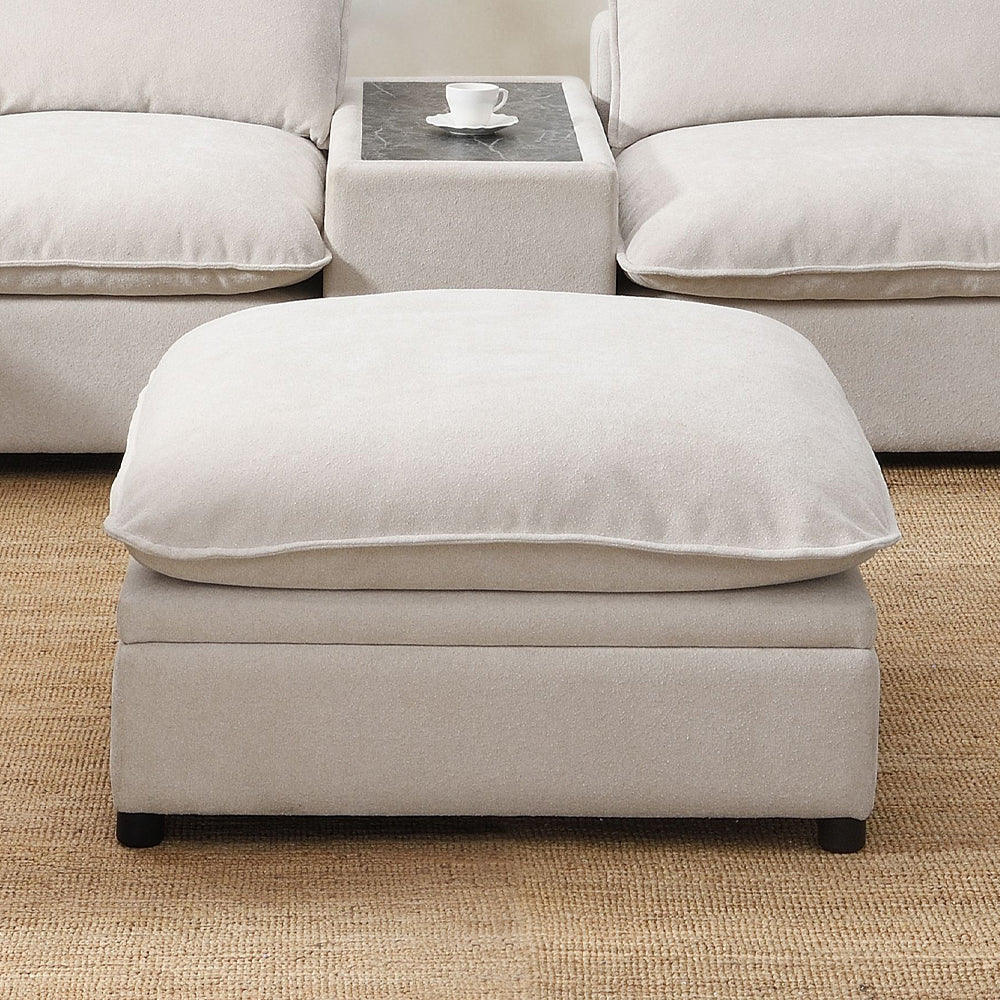 ACME Marisa Modular Storage Ottoman – front view – Lusso Furniture Miami