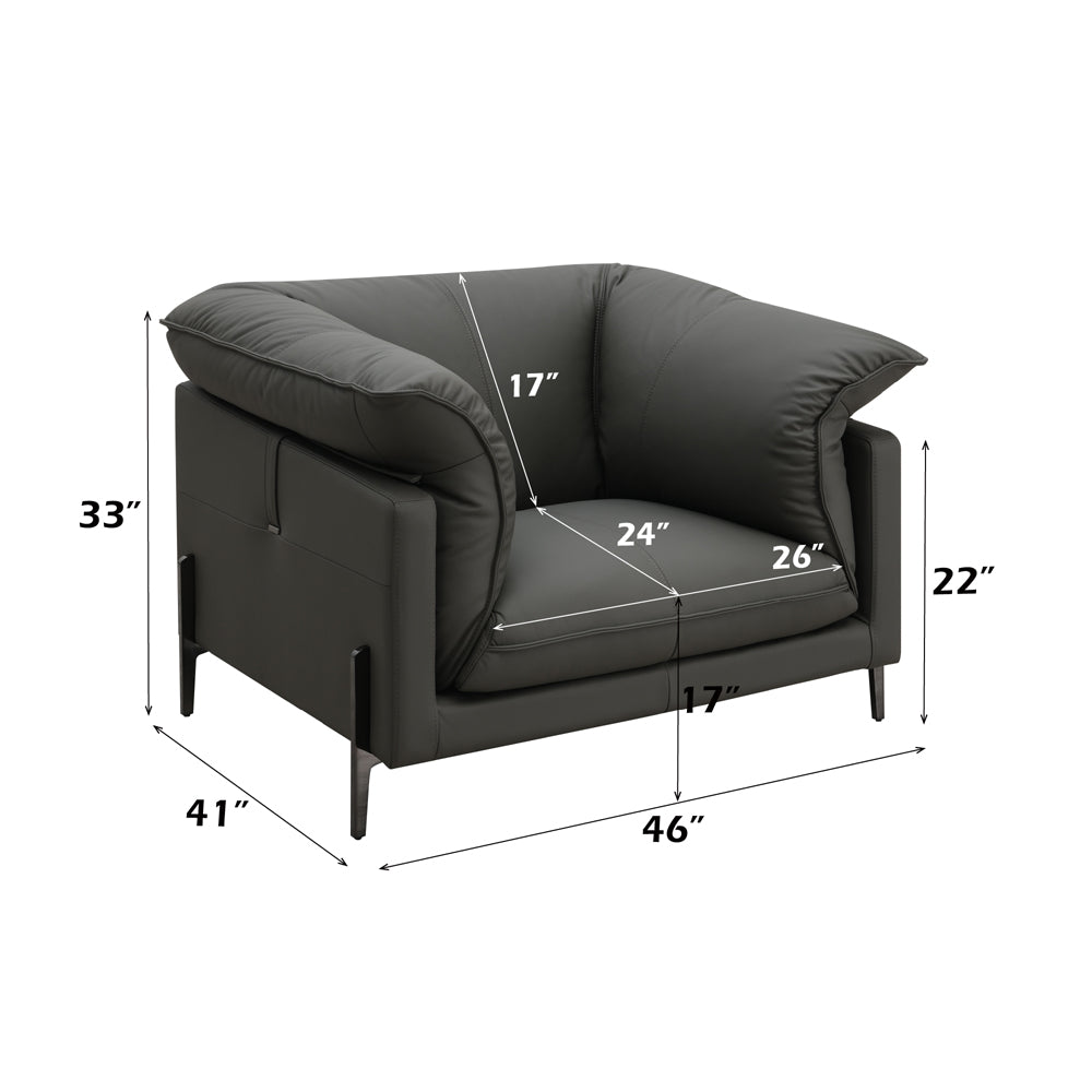 ACME Tadi Chair – back view – Lusso Furniture Miami