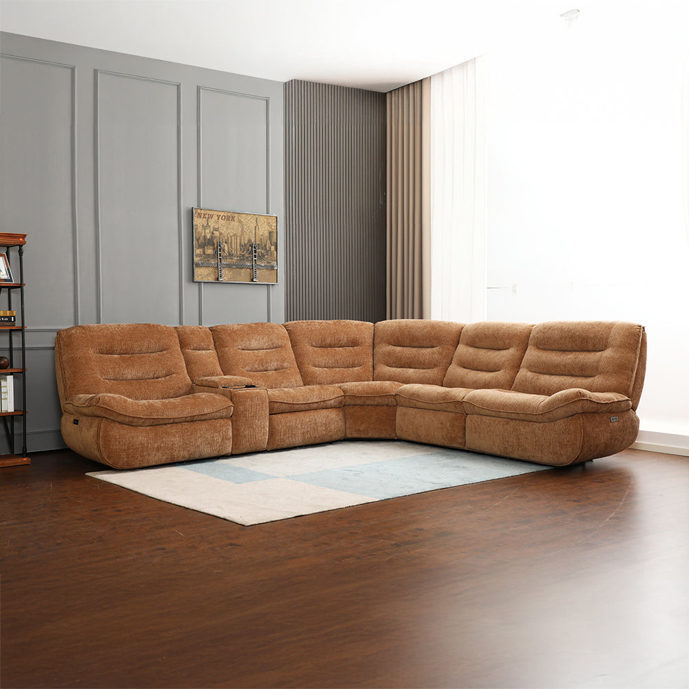 ACME Emmy Power Motion Sectional Sofa – front view – Lusso Furniture Miami