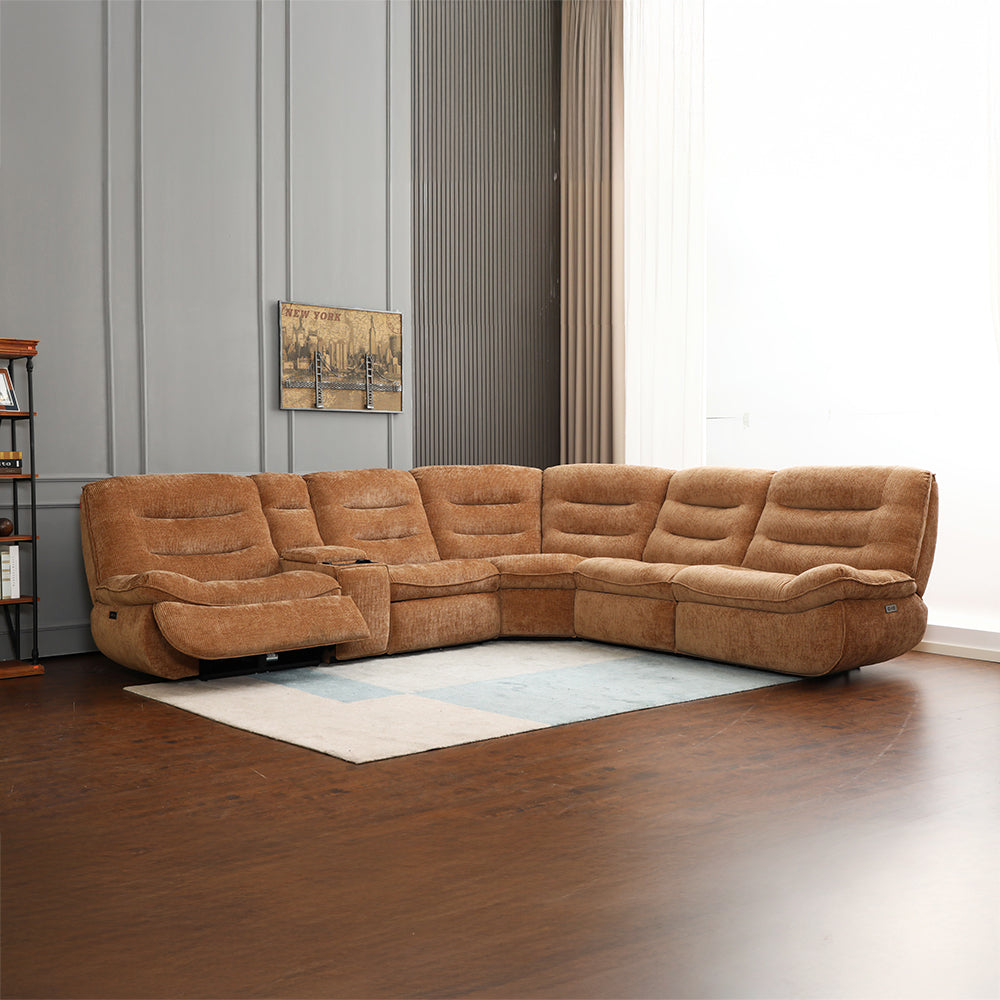 ACME Emmy Power Motion Sectional Sofa – angle view – Lusso Furniture Miami