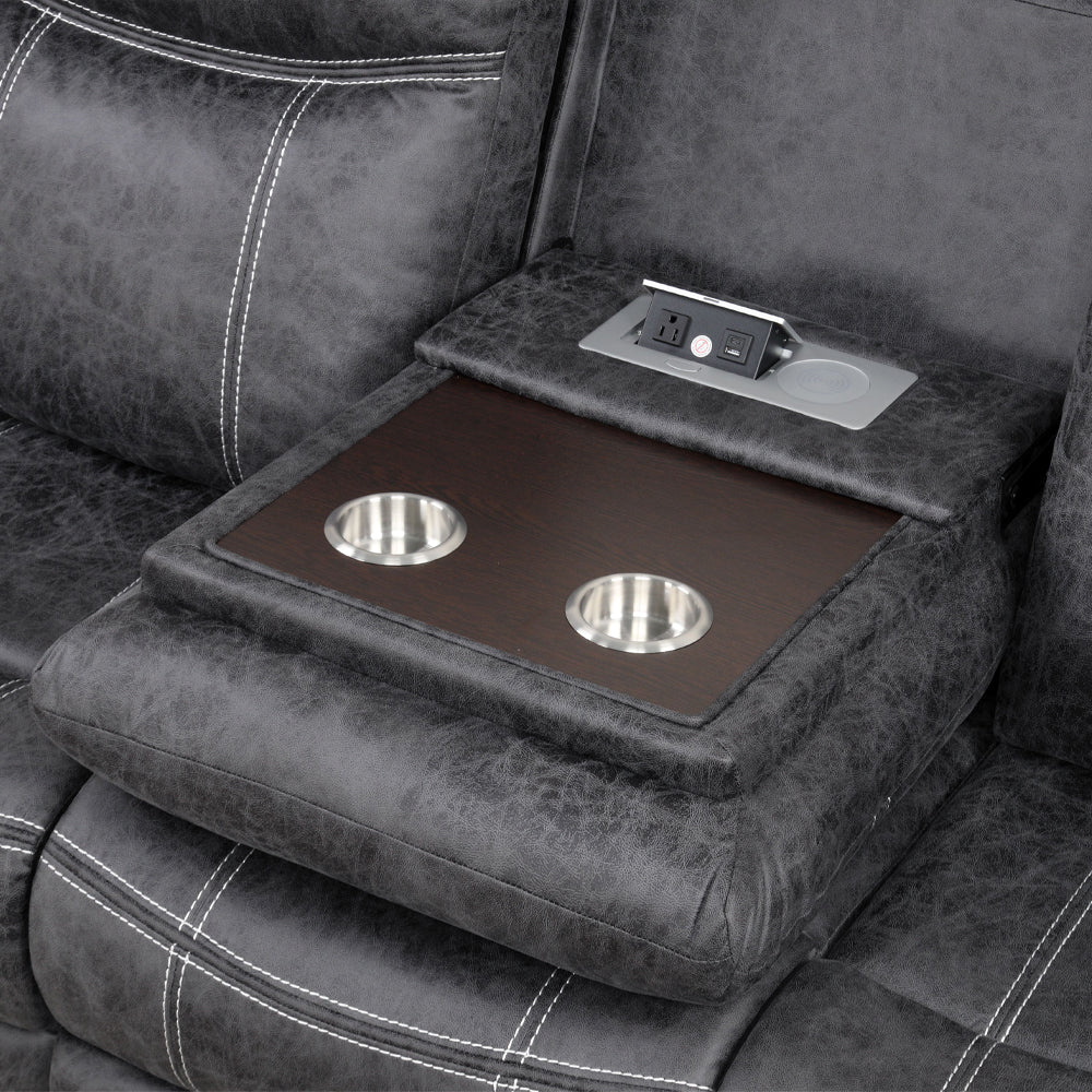 ACME Zubaida Power Motion Sofa – back view – Lusso Furniture Miami