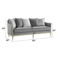 ACME Fernando Sofa – back view – Lusso Furniture Miami