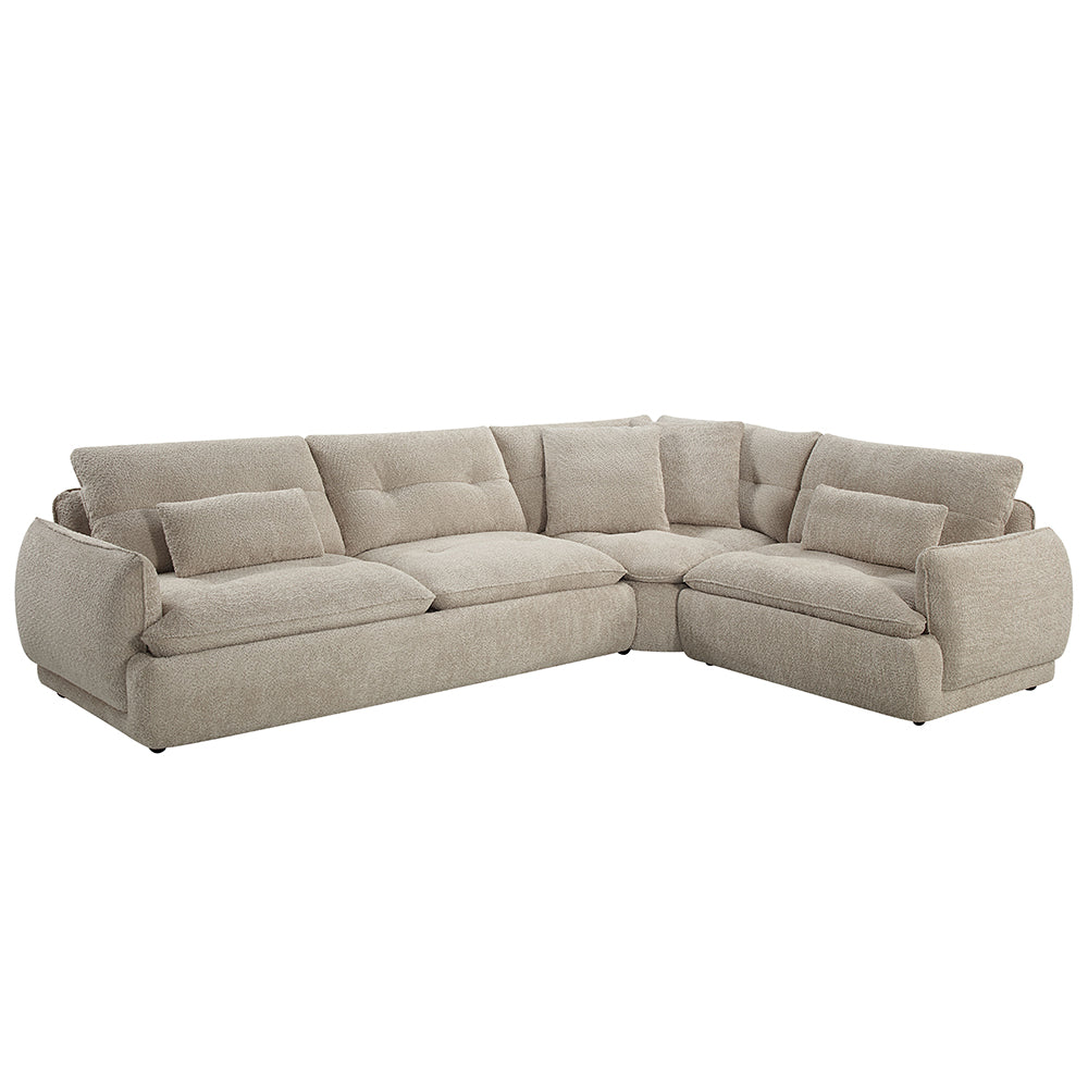 ACME Jonina Sectional Sofa – angle view – Lusso Furniture Miami