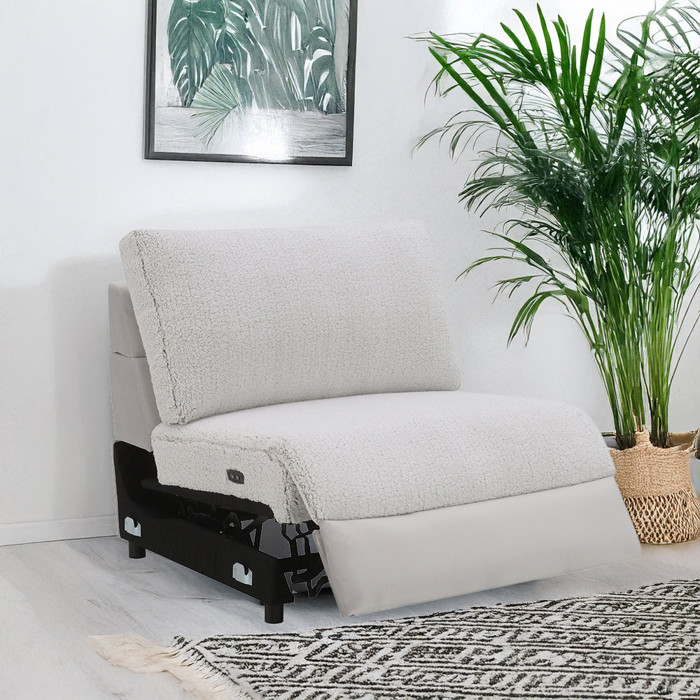 ACME Tarrance Armless Power Recliner – front view – Lusso Furniture Miami