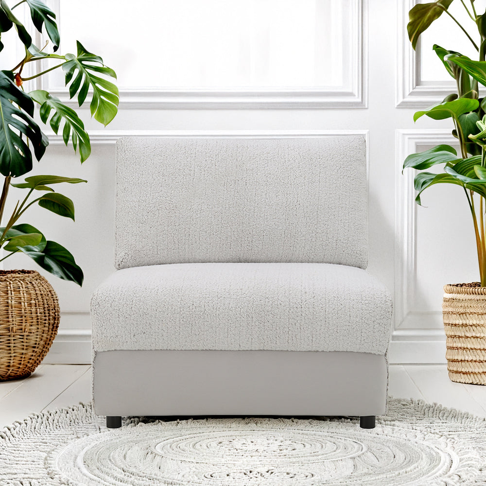 ACME Tarrance Modular Armless Chair – front view – Lusso Furniture Miami