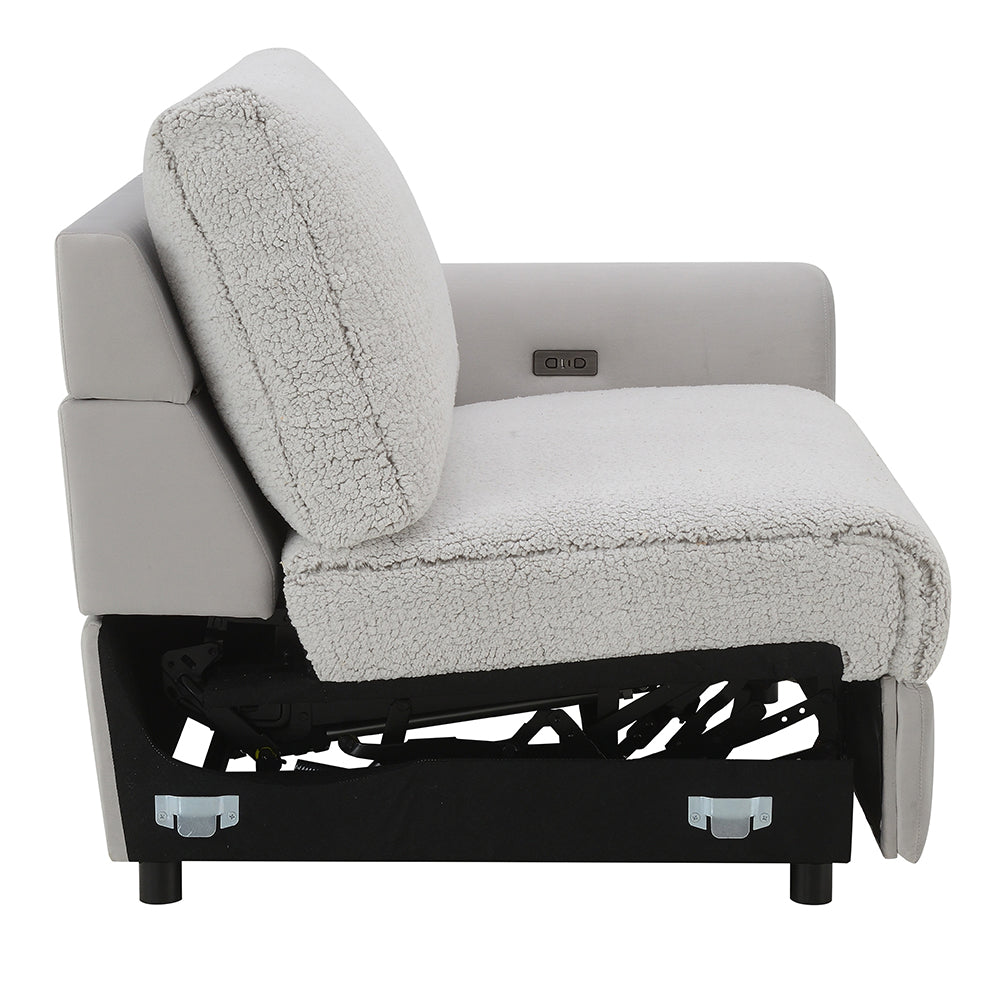 ACME Tarrance Modular RF Power Recliner – finish detail – Lusso Furniture Miami